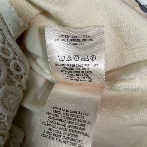 Maeve Anthropologie Ayaka Popcorn Lace Cream Floral Embroidery Skirt - Picture 15 of 16